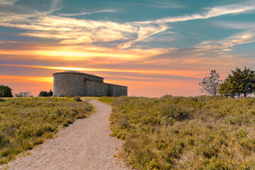 An old abandoned church on Mont-Bauzille hill