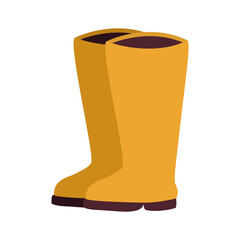 yellow garden boots