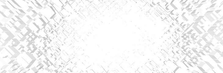White Gray background. Futuristic 3d pattern. Technology presentation backdrop. Vector illustration