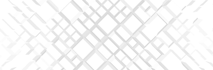 White Gray background. Futuristic 3d pattern. Technology presentation backdrop. Vector illustration