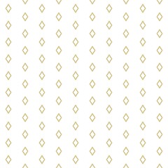 Geometric of vertical rhombus pattern. Design diamond gold on white background. Design print for illustration, texture, wallpaper, background. 