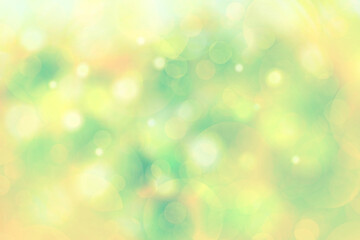 Fototapeta na wymiar Abstract blur bokeh light effect with soft green background illustration