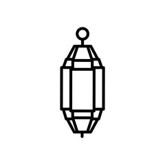 Ramadan Mubarak Greeting Lattern Icon Vector. arabic lattern vector