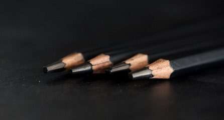 black pencils