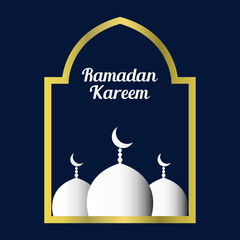 Ramadan Kareem Greeting islamic background vector illustration