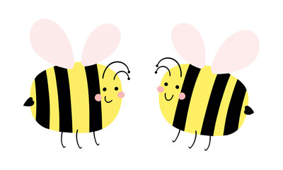 Cute Chubby Bees
