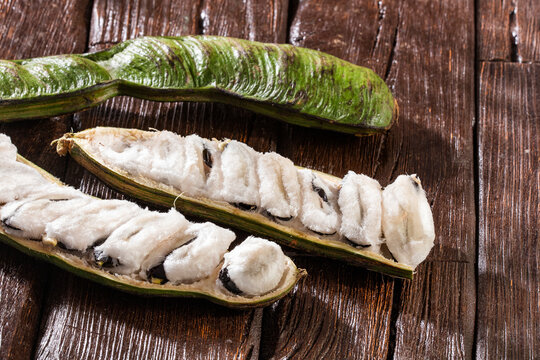 The guama tropical and exotic fruit of South America -Inga edulis