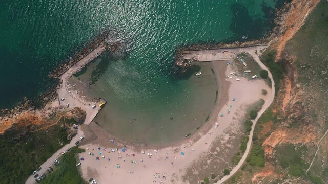 Bolata beach Bulgaria. Exotic bay near Cape Kaliakra and Albena, Varna province