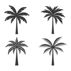 Palm tree logo images illustration