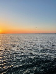 Florida sunset over bay water