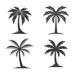 Fototapeta premium Palm tree logo images illustration