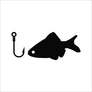 fishing icon vector. fishing icon on white background