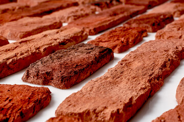 Old orange bricks. High quality photo