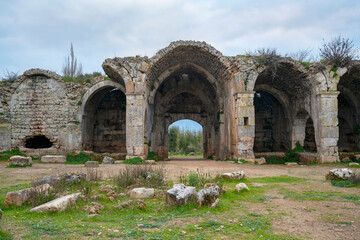 Evdir Han is an impressive and colossal han with a plan unlike any other han in Anatolia, and located in a setting of stunning beauty and history, located 18 km from Antalya