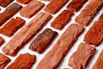 Old orange bricks. High quality photo