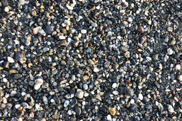 black and white pebbles