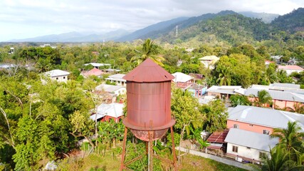 Fototapeta na wymiar Tanque de agua antigüo, cuyamel Omoa cortés Honduras CA.