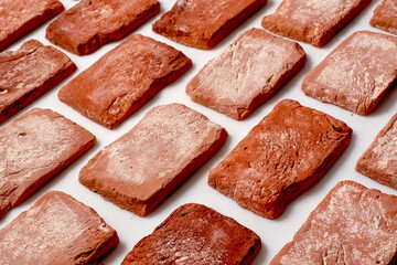Old orange bricks. High quality photo
