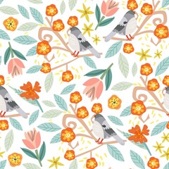 Vector flower pattern