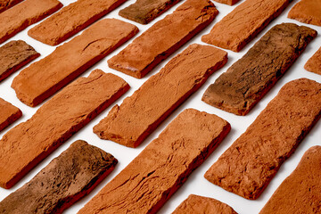 Old orange bricks. High quality photo