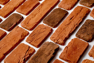 Old orange bricks. High quality photo