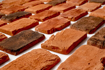 Old orange bricks. High quality photo