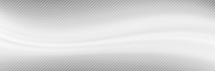 Fototapeta premium Abstract vector background, banner. Gray curved shapes, diagonal lines.