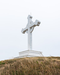 The Cross of the hill of the cross on the Isle of Havre Aubert in the Magdalen Islands (Iles-de-la-Madeleine).