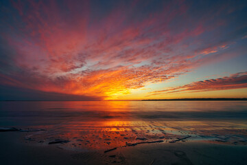 Sunset over the Edisto River, Seabrook Island