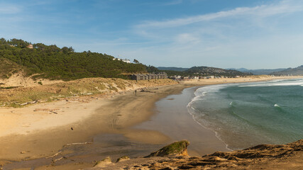 Pacific Ocean Beach, West Coast Oregon. City Cape Kiwanda