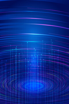 Color spiral vortex rising radial lines Internet technology 