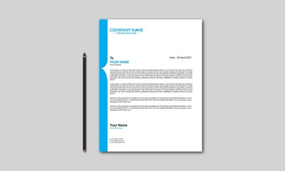 Modern and Elegant Business Abstract Letterhead Design Corporate Identity Template