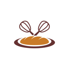 Bakery logo design vector illustration, Creative Bakery logo design concept template, symbols icons