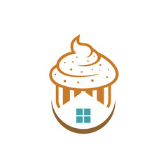 House Bakery logo design vector illustration, Creative Bakery logo design concept template, symbols icons