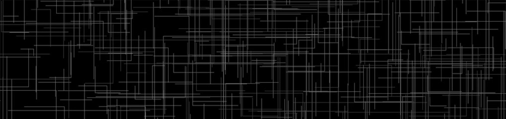Abstract black technology geometric linear background. Futuristic vector design