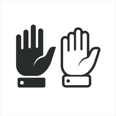 a collections of hands icon, hands vote, hands vector.