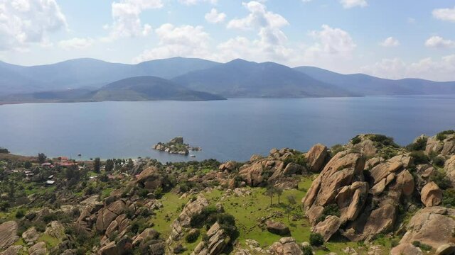 Lake Bafa also known as Lake &Ccedil;amici and in earlier times the Vafi Sea is a lake situated in southwestern Turkey, part of it within the boundaries of Milas district of Muğla Province - Turkey.