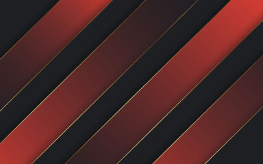 Obraz premium Illustration vector graphic of abstract black and red color background diagonal