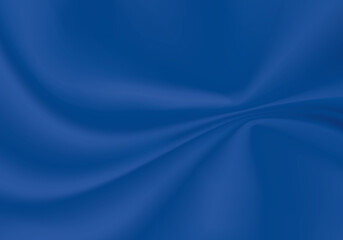 光沢のある柔らかい青色の布の背景素材
