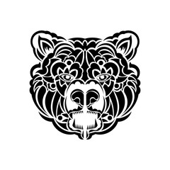 Fototapeta premium Print bear patterns. Good for sweaters, T-shirts or phone workpieces. Isolated. Vector