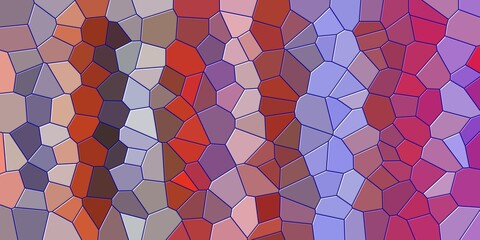 Fototapeta na wymiar Pink violet wax squares seamless pattern with triangles