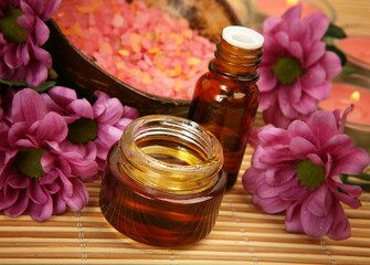 items for aromatherapy, spa and massage