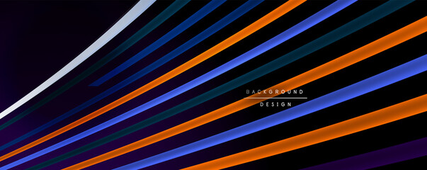 Abstract colorful lines vector background. Internet, big data and technology connections concept, abstract template