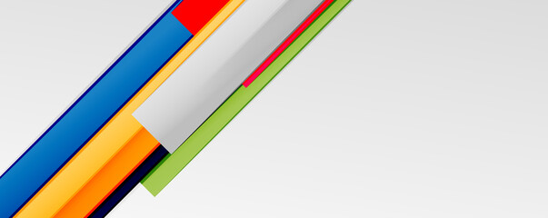 Multicolored lines background. Design template for business or technology presentations, internet posters or web brochure covers