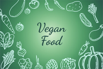 Vegetables Background Vector