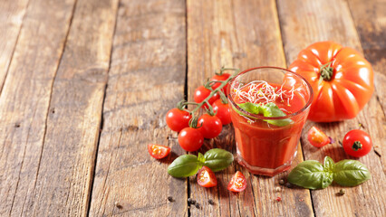 tomato gazpacho with fresh basil
