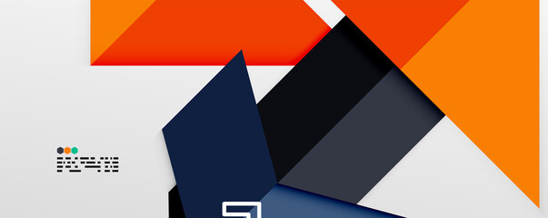 Shiny color triangles and geometric shapes vector abstract background