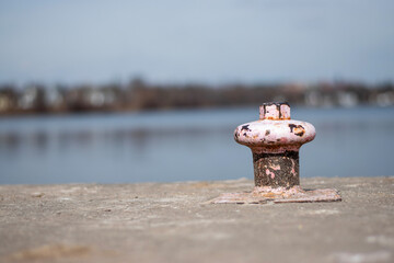 Happy sail boat tie on lake