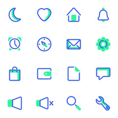 UI vector icons set