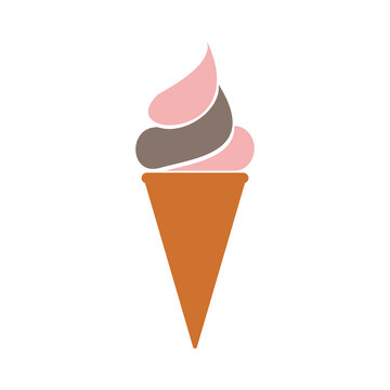 Ice cream icon vector illustration sign